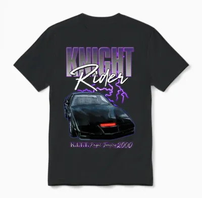 Knight Rider Kitt Knight Industry 2000 Unisex T-Shirt - Black