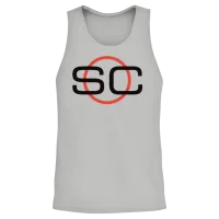 Espn Sportscenter Black Red Circle Logo V1 Unisex Tank Top - Ash – 2