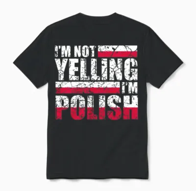Poland Polish Funny Unisex T-Shirt - Black