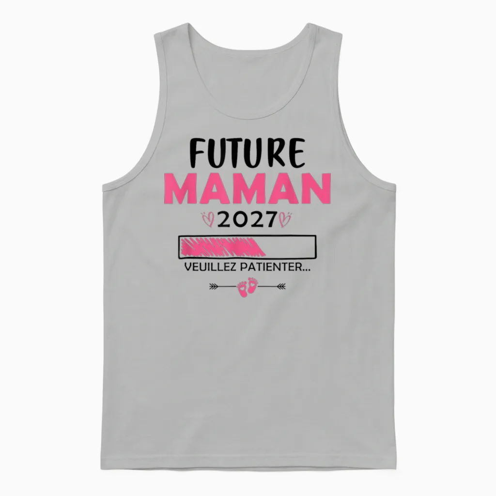 Annonce Grossesse Unisex Tank Top in Ash