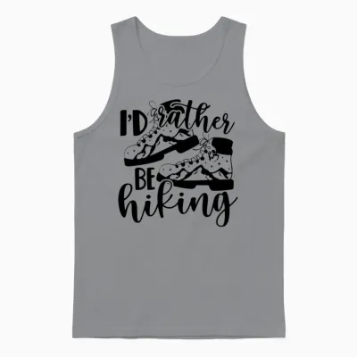 Rather Be Hiking Unisex Tank Top - Sport Grey