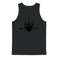 Valentine Unisex Tank Top - Black – 1