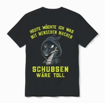 Witzige Geschenke Drache Ironie Schwarzer Humor Sarkastisch Unisex T-Shirt - Black