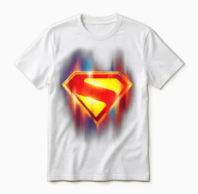 Superman (2025) Glowing Shield Unisex T-Shirt - White