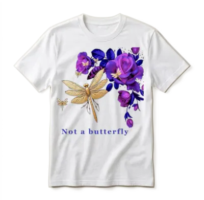 Not a Butterfly Unisex T-Shirt - White