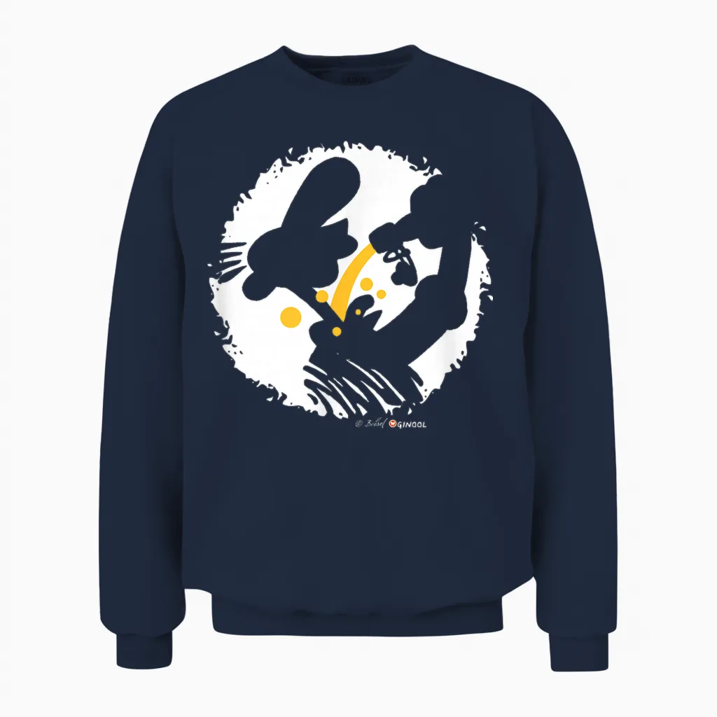 Werner Hau Wechsel! T-Shirt Black Unisex Sweatshirt in Navy