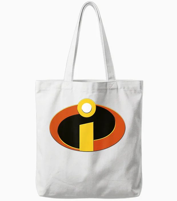 Disney Pixar Incredibles T-Shirt Halloween Costume, Red, S Tote Bags in White