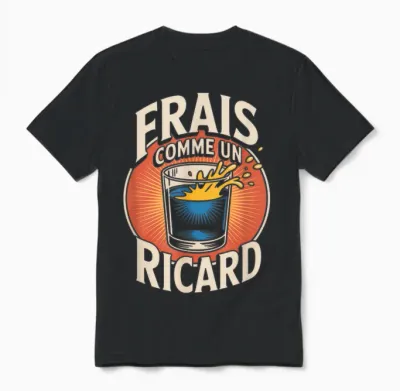 Apéro Ricard – Fresh as Un Ricard Unisex T-Shirt - Black