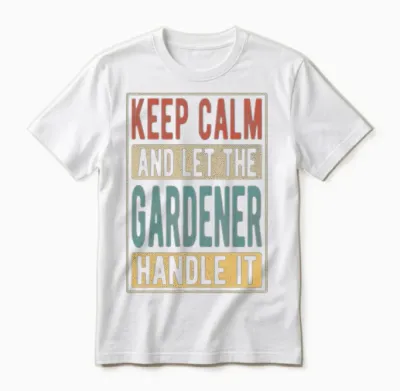 Gardener Retro Gift Unisex T-Shirt - White