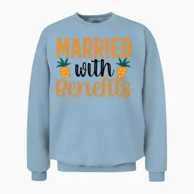 Funny Swinger Lifestyle Quotes Unisex Sweatshirt - Light Blue