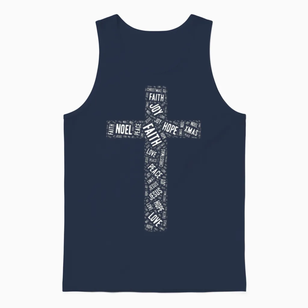 Holy Spirit Holy Spirit Holy Spirit Unisex Tank Top in Navy