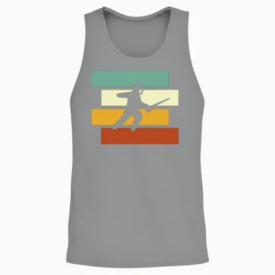 Fencing Retro Unisex Tank Top - Sport Grey