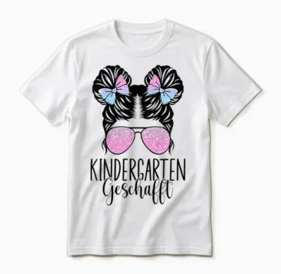 Kinder Kindergarten Geschafft 2026 2027 Kita Abschluss Unisex T-Shirt - White
