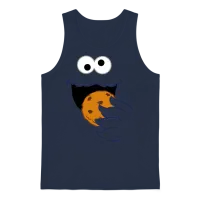 Sesame Street Costume Design Cookie Monster Unisex Tank Top - Navy – 1