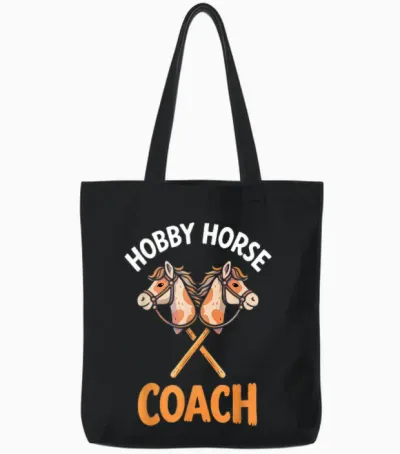 Hobby Horsing Steckenpferd Pferde Trainer Trainerin Coach Tote Bags - Black