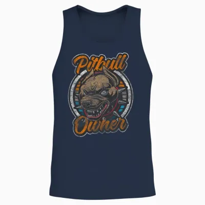 Attack Dog Dog Owner Pet Unisex Tank Top - Navy
