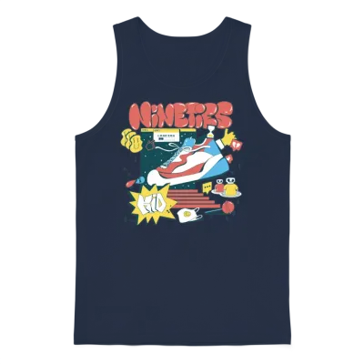 Nineties 90s Kid Retro Unisex Tank Top - Navy
