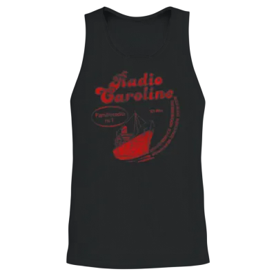 Radio Caroline Belgium Unisex Tank Top - Black