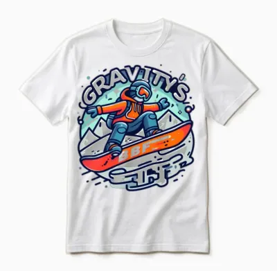Snowboarding: Gravity's Bff Unisex T-Shirt - White