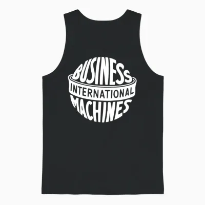 Vintage Ibm Logo Unisex Tank Top - Black