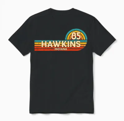 Indiana 85 Retro Vintage Unisex T-Shirt - Black