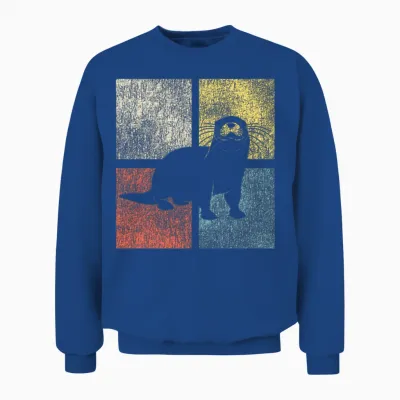 Otter Retro Vintage Unisex Sweatshirt - Royal