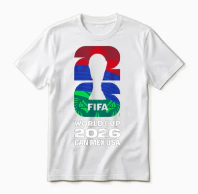 Kids Fifa World Cup26 Fifa Host Country Logo Flags Unisex T-Shirt - White