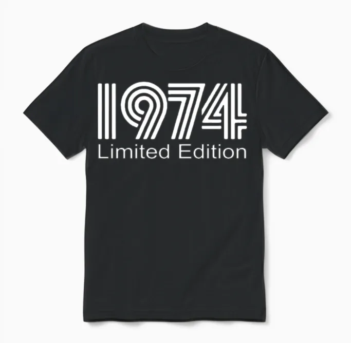 Limited Edition 1974 Unisex T-Shirt in Black