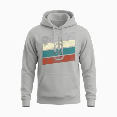 Violin Retro Unisex Hoodie - Ash