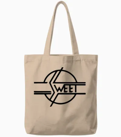 New the Sweet Band Glam 70s Classic Rock Band Men Tote Bags - Natural