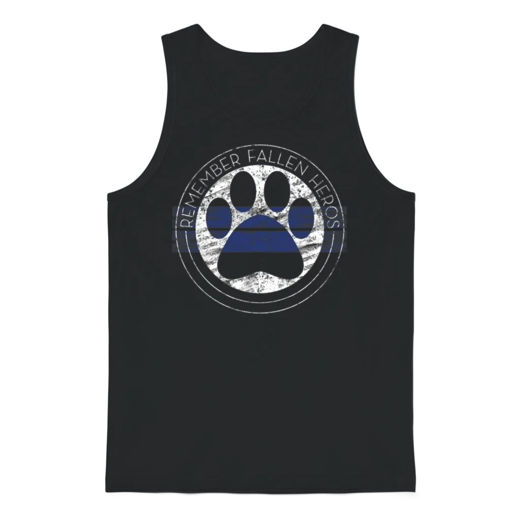 Police Memorial Police K9 Fallen Heroes K9 Police Unisex Tank Top - Black