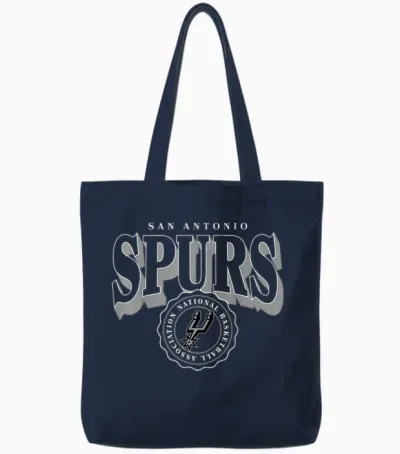 Nba – San Antonio Spurs – Curved Crest Tote Bags - Navy