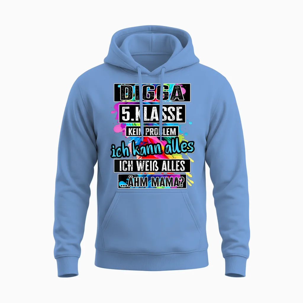 5. Klasse Schulwechsel Tschüss Grundschule Abschluss Unisex Hoodie in Carolina Blue