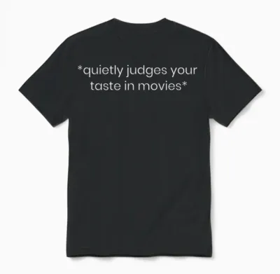 Funny Movie Lover Gifts | Film Critic Cinephile Cinema T-Shirt Small Unisex T-Shirt - Black