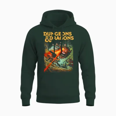 Dungeons & Dragons Strike the Beholder T-Shirt, Black Unisex Hoodie - Forest