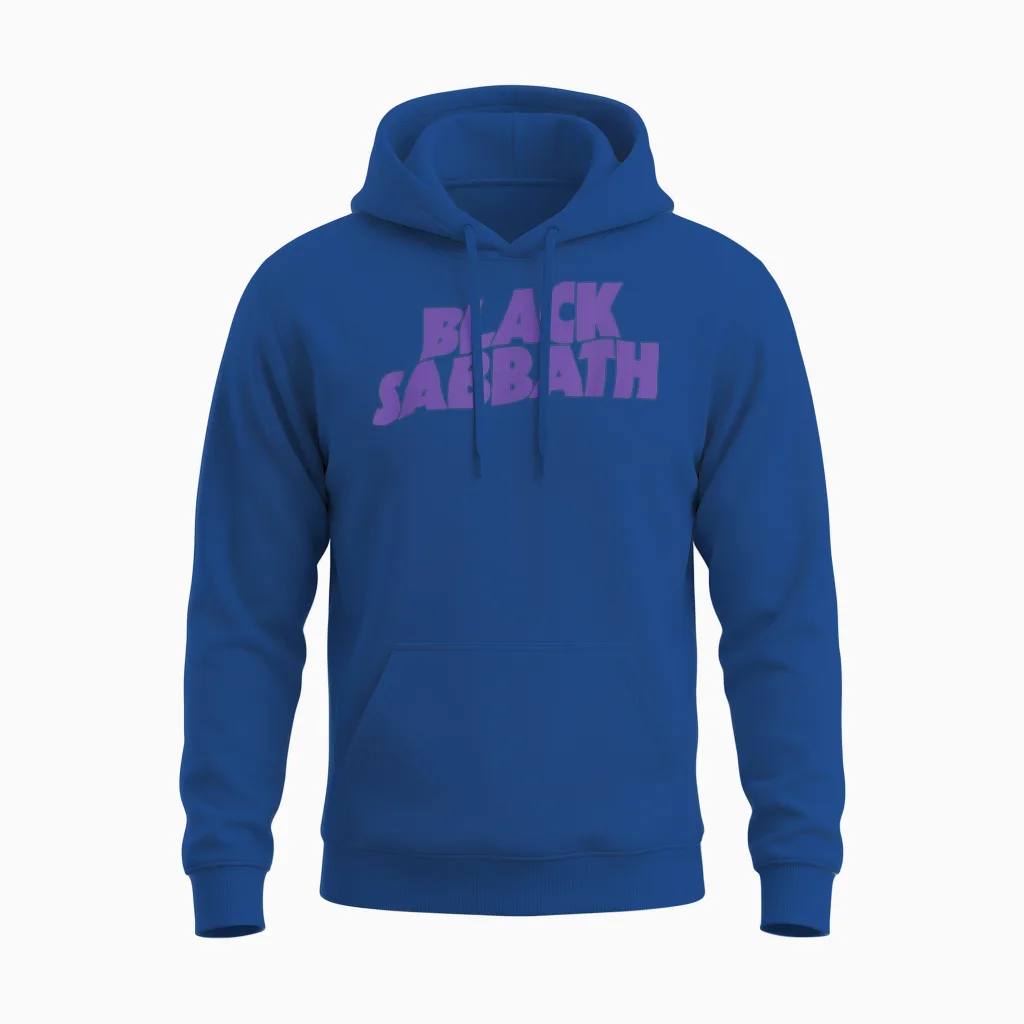 Black Sabbath Purple Logo Unisex Hoodie in Royal