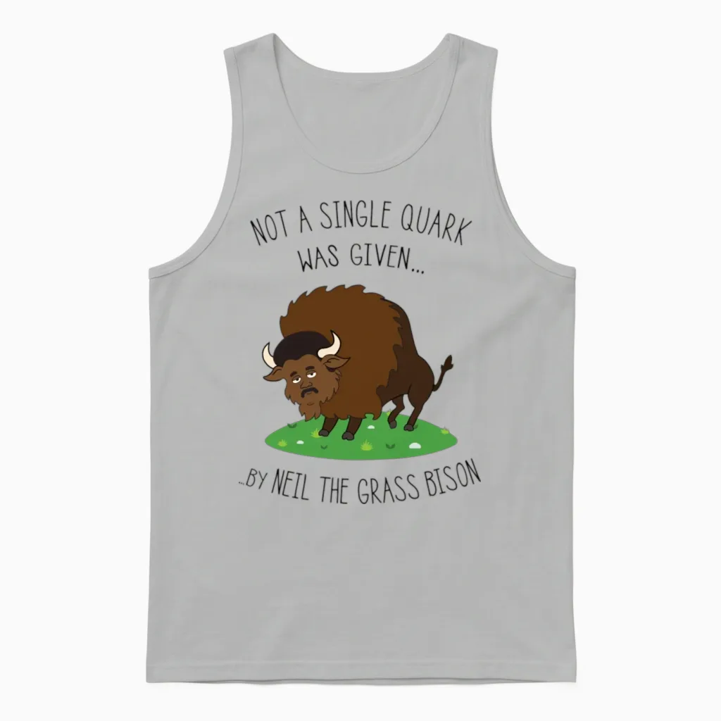 Neil Degrasse Tyson Bison Unisex Tank Top in Ash