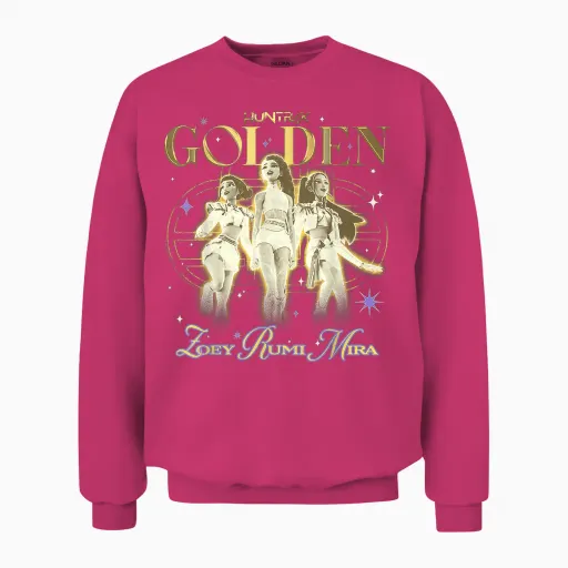 Kpop Demon Hunters Huntrix Golden Zoey Rumi Mira Unisex Sweatshirt - Heliconia