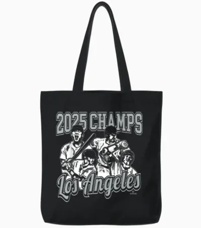Los Angeles 2025 World Champions Tote Bags - Black