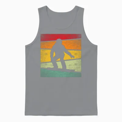 Snowboarding Retro Unisex Tank Top - Sport Grey