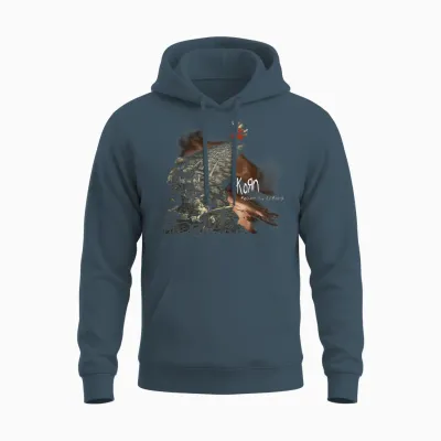 Korn Follow Cliff Unisex Hoodie - Dark Heather