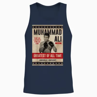 Muhammad Ali - Ali Unisex Tank Top - Navy