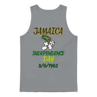 Jamaica Independence 1962 August 6 Dice Unisex Tank Top - Sport Grey – 1