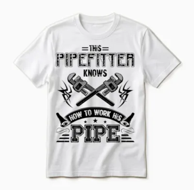 This Pipefitter Knows Unisex T-Shirt - White