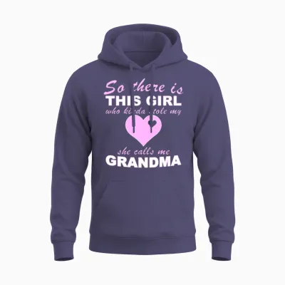 Grandma Granddaughter Unisex Hoodie - Heather Sport Dark Navy