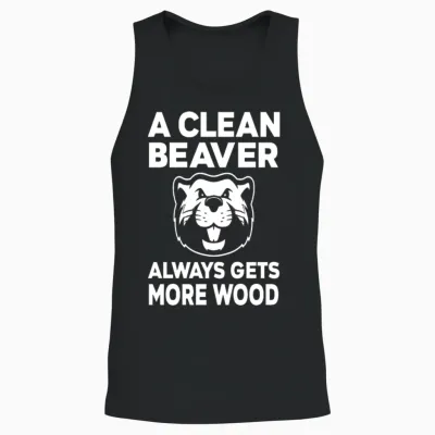 Clean Beaver Unisex Tank Top - Black