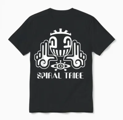 Spiral Tribe | Techno Hardstyle Gabber Tekno 23 T-Shirt, Black, S Unisex T-Shirt - Black