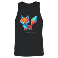 Fox — Wildlife Unisex Tank Top - Black – 2