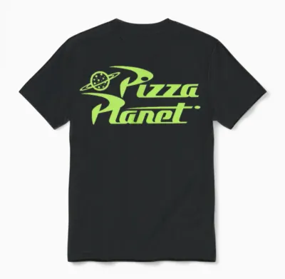 Disney Pixar Toy Story Pizza Planet Aliens Vintage Unisex T-Shirt - Black