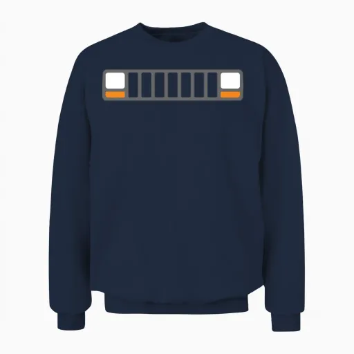 Jeep Cherokee Xj Front Unisex Sweatshirt - Navy